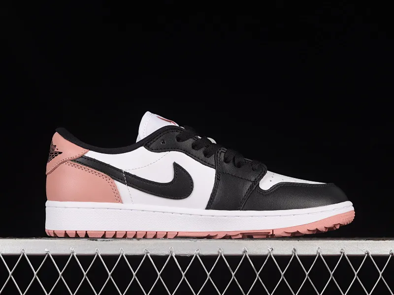 All categories Air Jordan Jordan series basketball shoes Air Jordan 1 Low G version pure original Air Jordan 1 Low Golf "Rust Pink" AJ1 Joe 1 new golf version black and white pink DD9315-106